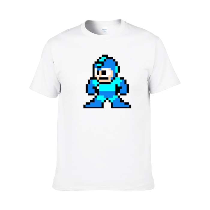 1987洛克人Rockman经典游戏周边纯棉男女短袖圆领上衣T恤衫