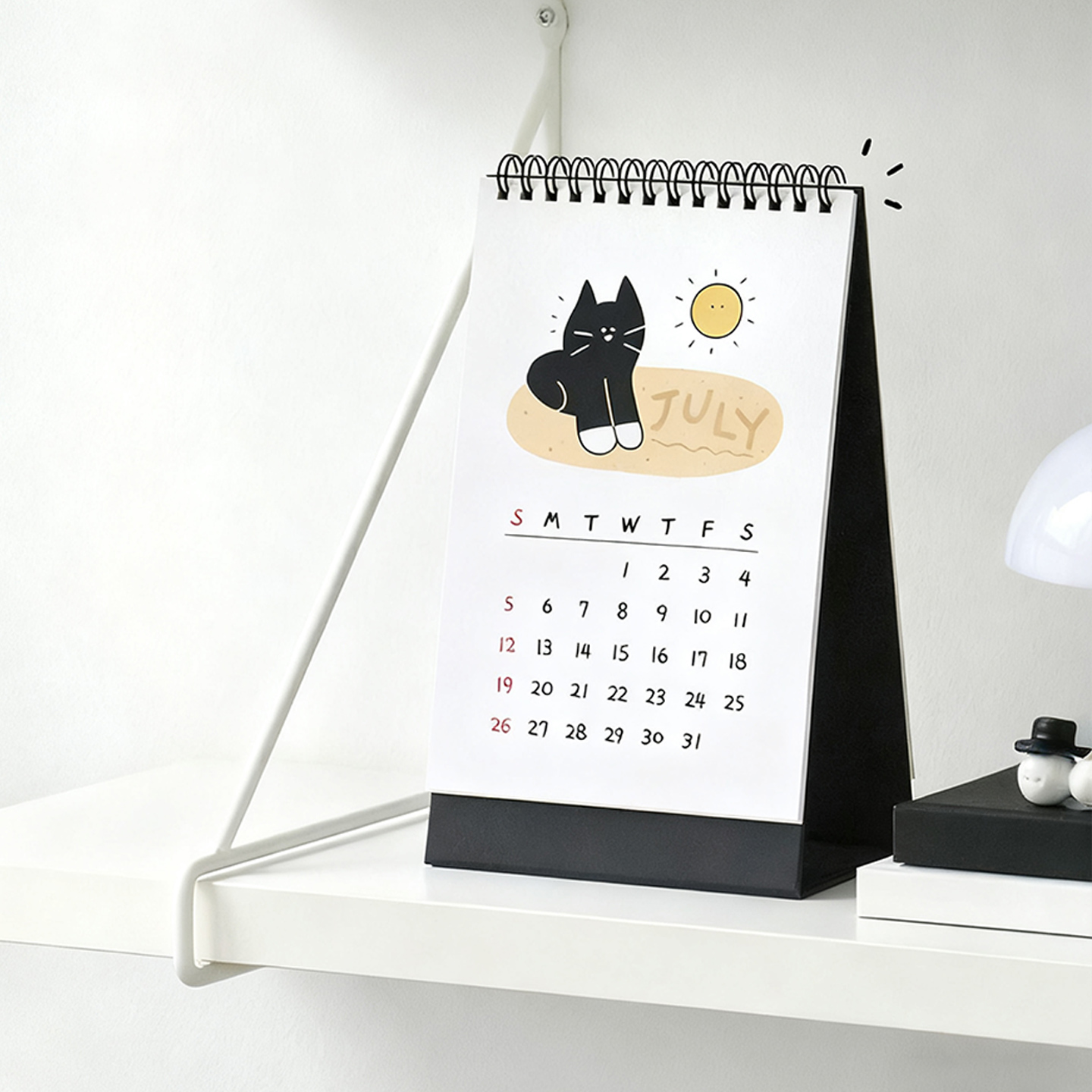 【2026年】韩国ICONIC DOODLE手绘涂鸦风格插画月历台历日程管理