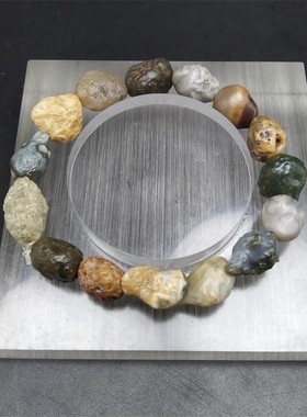 阿拉善玛瑙原石筋脉手串女