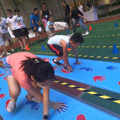手脚并用手忙脚乱儿童游戏垫趣味运动会道具户外拓展团建活动器材