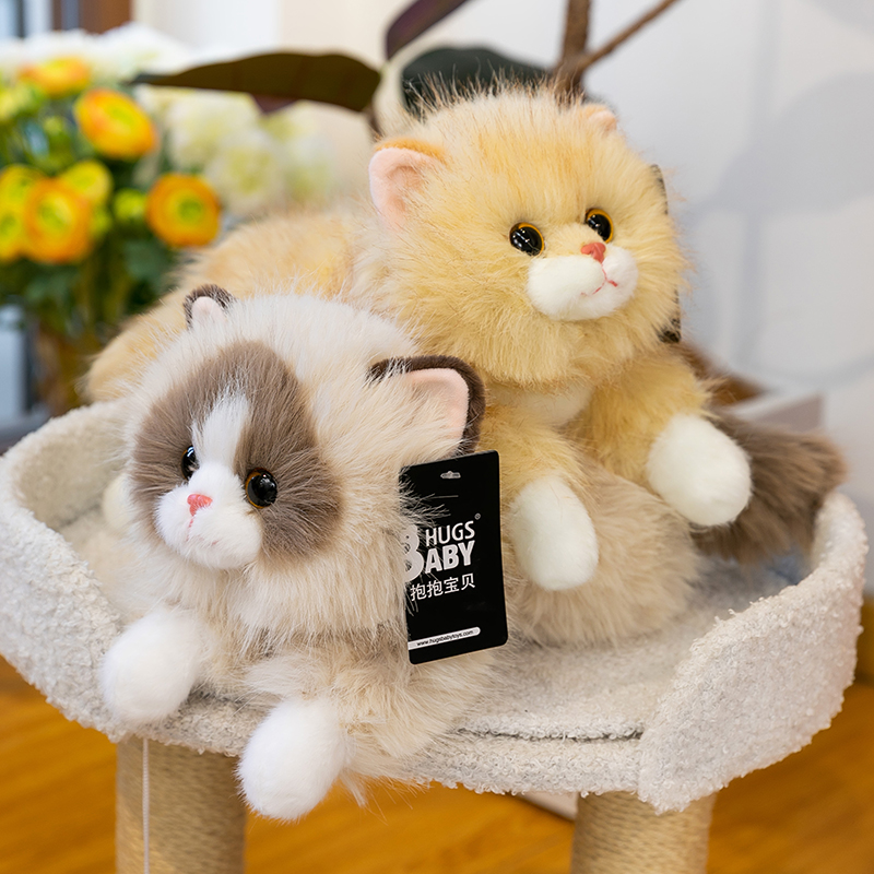 布偶猫毛绒公仔正版HUGS BABY抱抱宝贝仿真猫咪玩偶安抚娃娃礼物