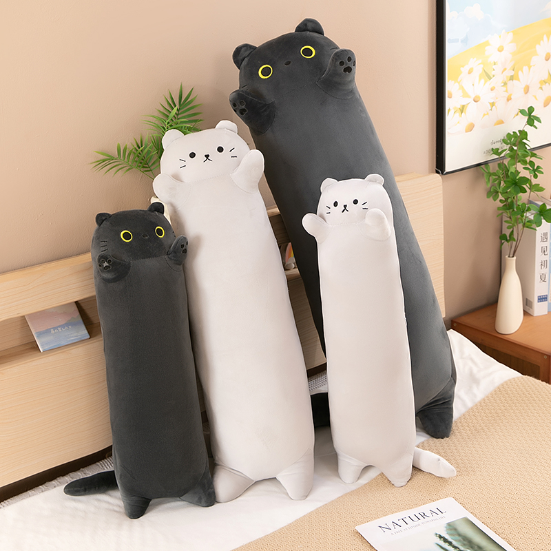 大号胖猫咪玩偶抱枕女生睡觉毛绒玩具公仔长条夹腿娃娃床上男生款