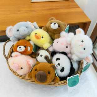 奶萌团子企鹅小羊掌中宝树懒办公护腕垫毛绒桌伴娃娃地推儿童礼物