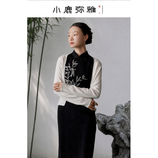 小鹿弥雅基础轻薄外套长袖三色针织开衫春秋百搭