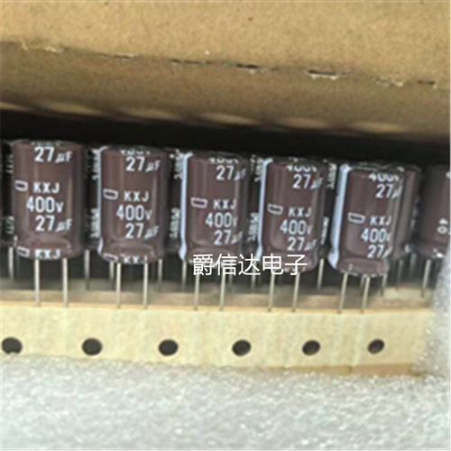 全新EKXJ401ETD270MK20M 直插铝电解电容 D12.5xL20mm ±20% 27uF
