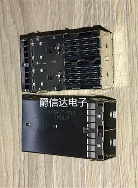 安费诺原装SFF-8644 MiniSAS HD 36Pin 1*2 连接器10112627-101LF