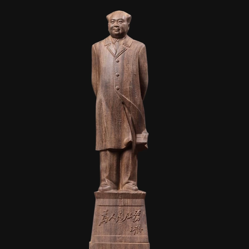 越南沉香木雕摆件工艺品木质摆件实木雕刻毛主席雕像家居客厅摆设