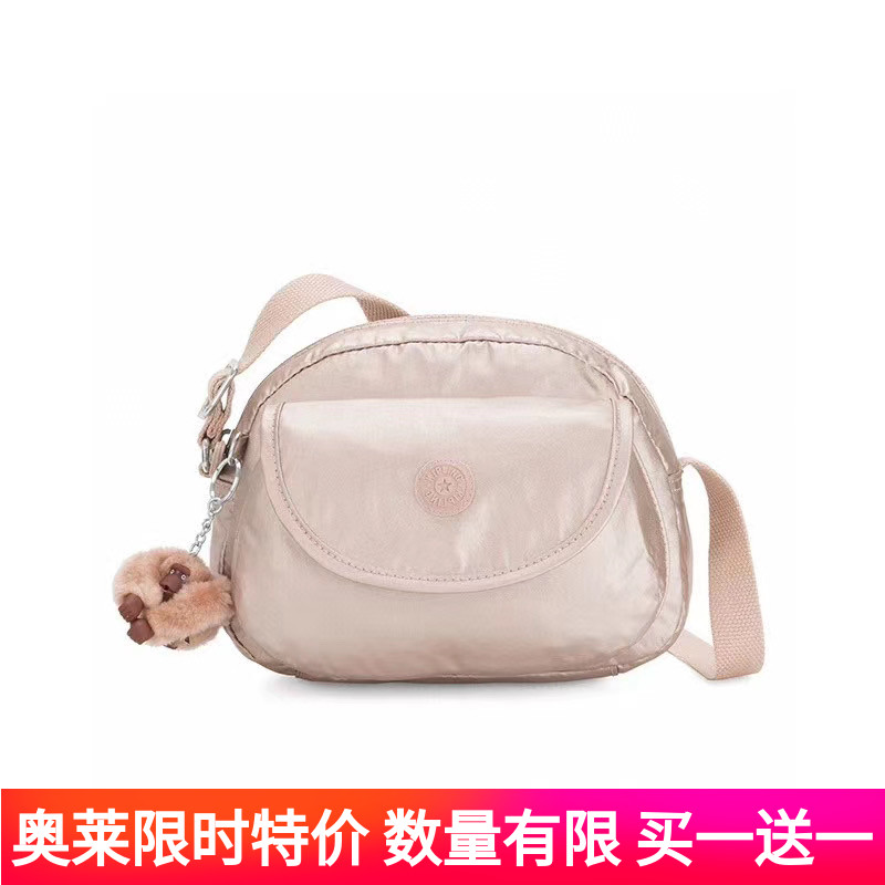 Kipling凯浦林斜挎包女包 单肩斜背包帆布防水休闲百搭潮包k15313
