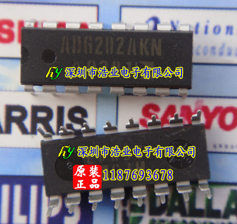 全新原装 ADG202AKN LC2MOS ±15V  四通道单刀单掷开关
