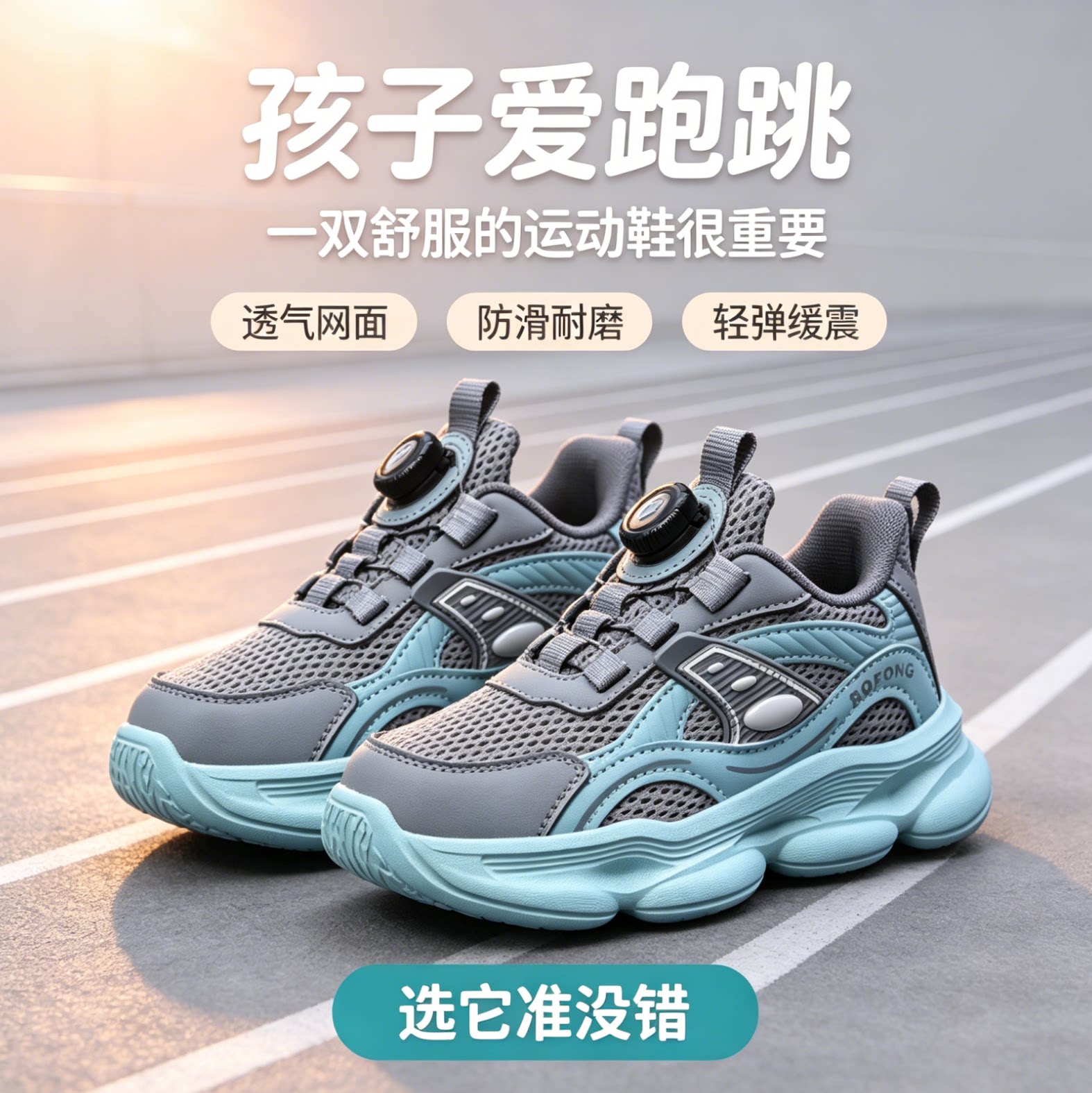 2026新夏秋款季儿童女男孩童中大童跑步鞋轻便透气休闲网面运动鞋