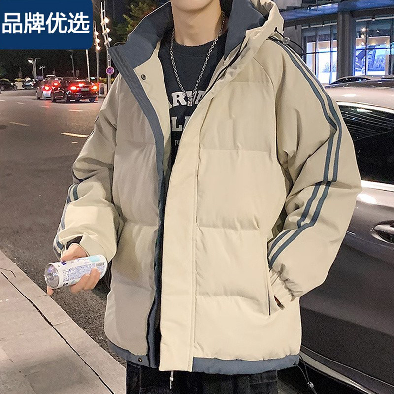 品牌特卖羽绒棉服男冬季新款冬装加厚潮牌工装羽绒服短款连帽外套