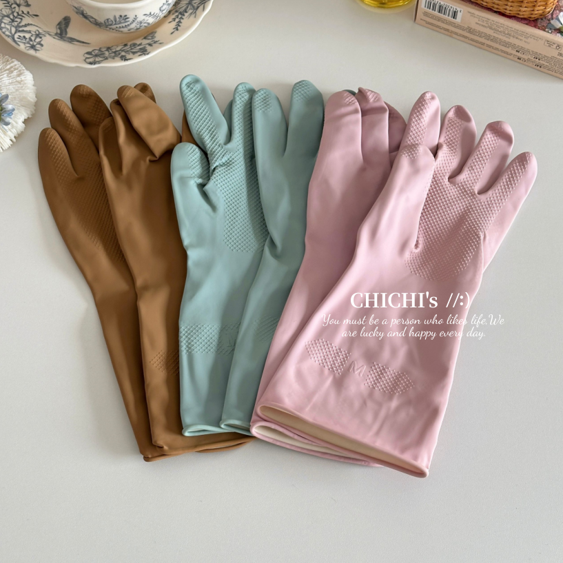 ins风厨房洗碗手套耐用耐磨