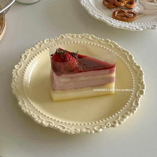 ins复古浮雕法式陶瓷餐盘