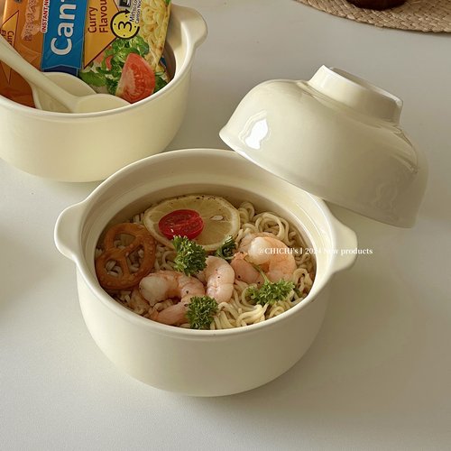 简约陶瓷带盖学生陶瓷