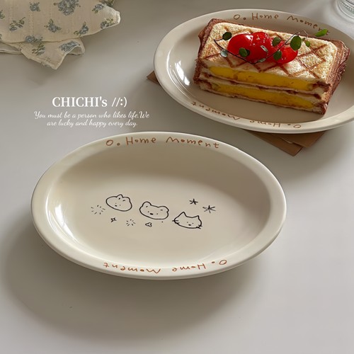 动物插画奶油色高颜值ins风韩系