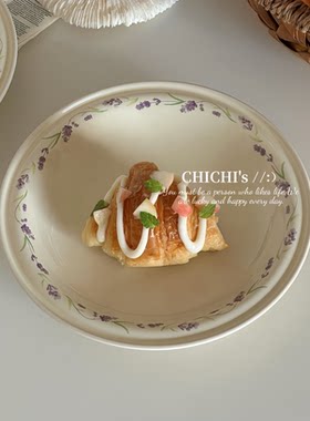 ins风法式田园陶瓷盘子
