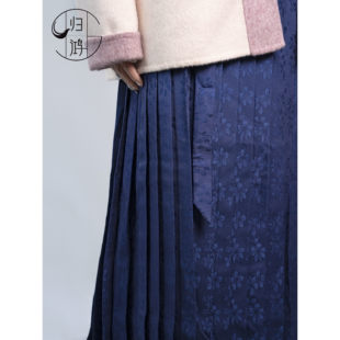 【归鸿】花客 仿花罗明制百褶裙汉服明大褶