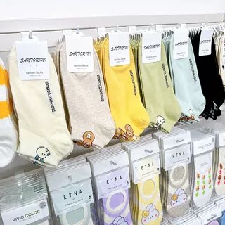 韩国进口袜子女东大门春夏新款立体可爱卡通袜学院风矮腰浅口短袜