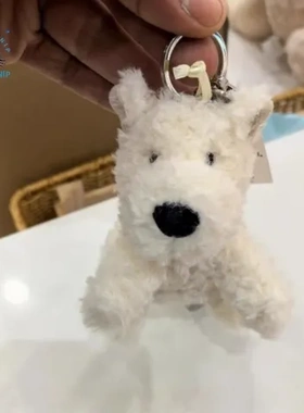 毛绒玩偶钥匙扣包包英国jelly挂件jellycat挂饰同款西高地