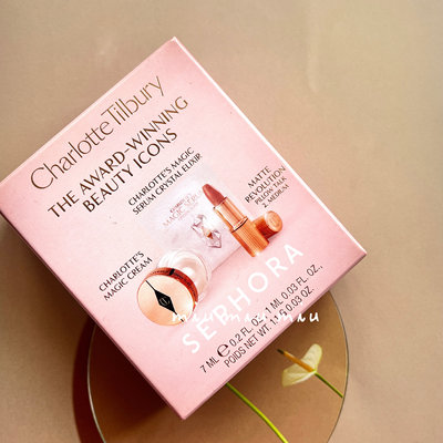 Charlotte Tilbury/ct套装口红精华面霜3件套ct