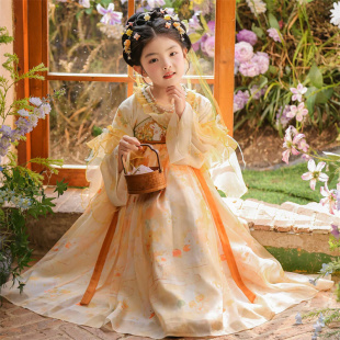 汉服女童2026新款春装古风超仙小女孩唐装国风连衣裙儿童古装春季