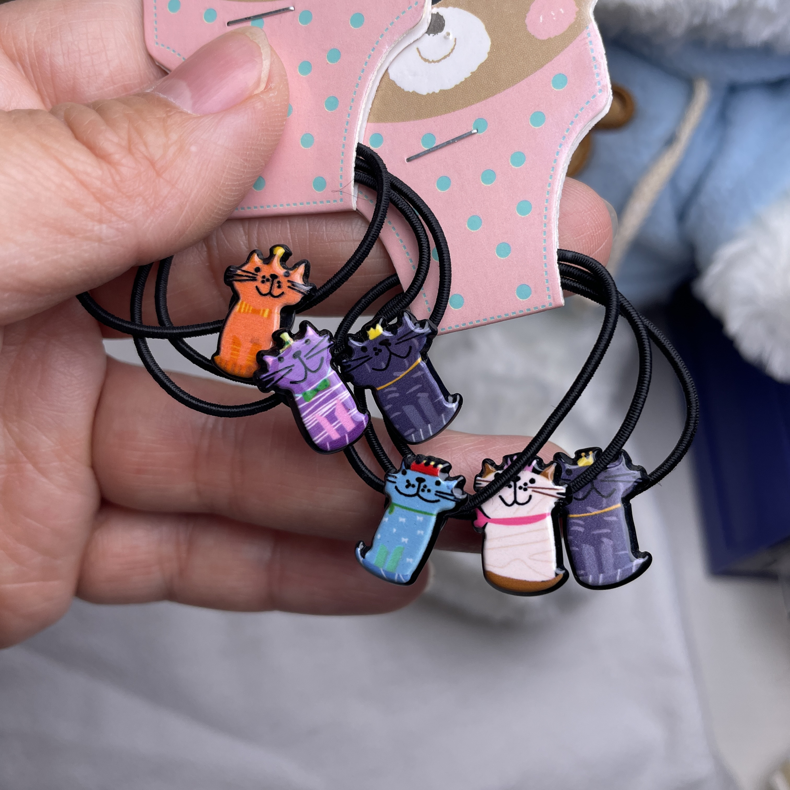 韩国南大门可爱卡通猫咪发绳