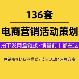 电子商务活动策划方案营销案例电商节日推广运营方法计划书PPT管