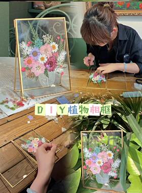 天然干花压花标本玻璃相框摆台沙龙活动diy活动暖场团建材料制作