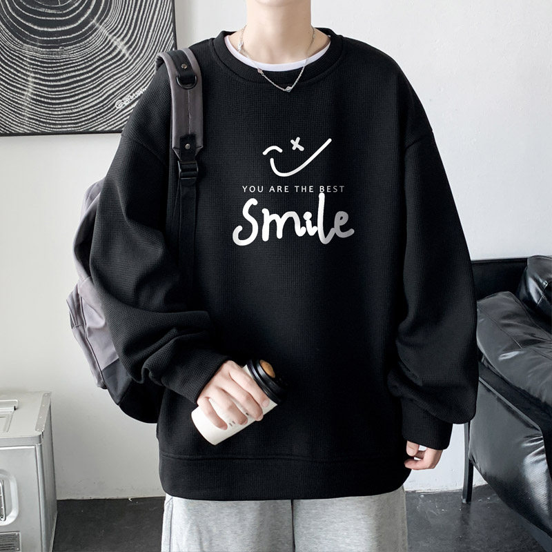 香港正品牌官方华夫格长袖t恤男孩秋冬季青少年加绒打底衫初中高