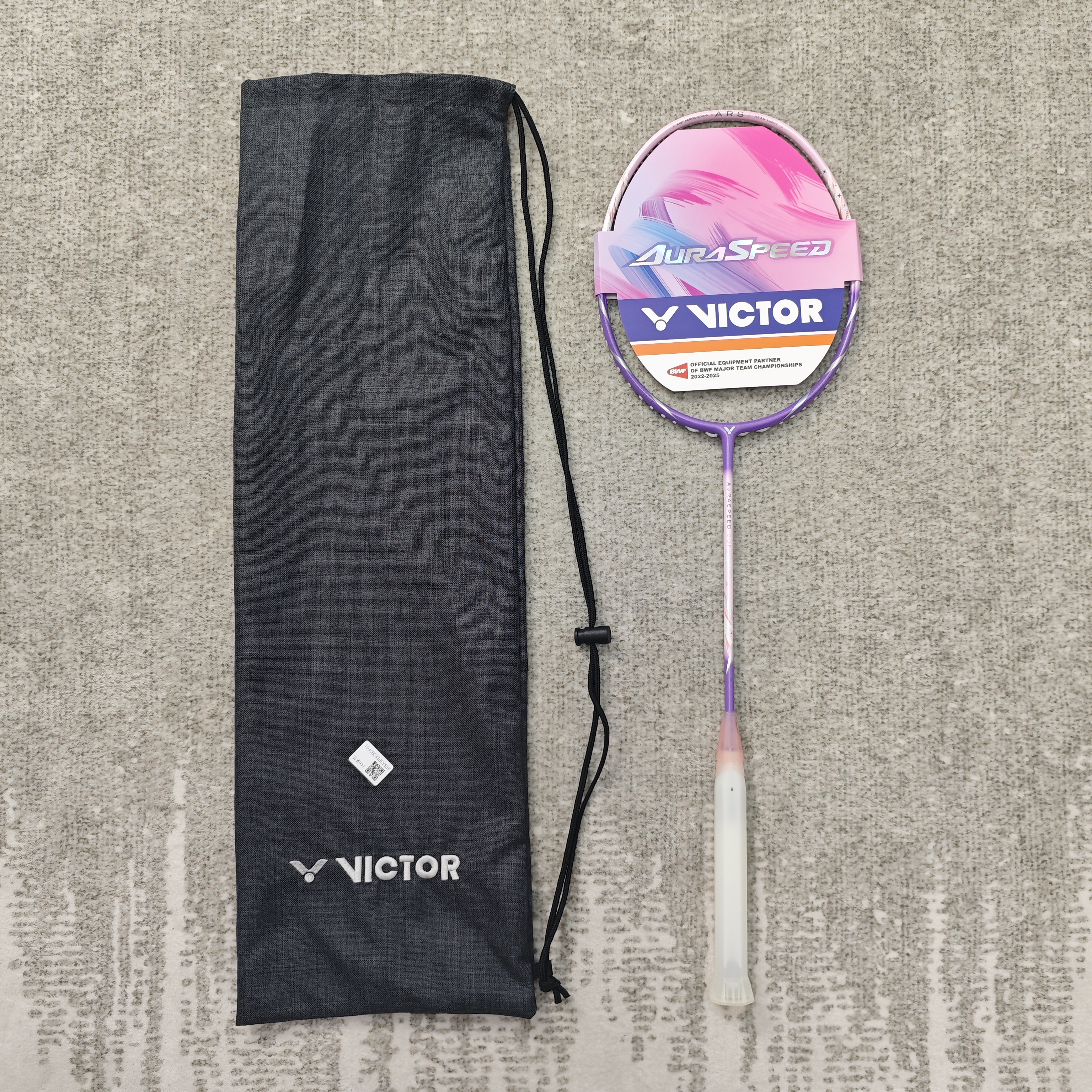 victor胜利羽毛球拍碳素纤维超轻ARS神速90F单拍女黄雅琼台湾版