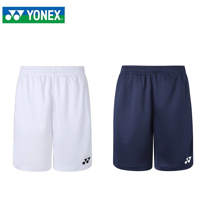 尤尼克斯YONEX羽毛球服短裤男女款吸汗速干透气白色运动裤YY正品