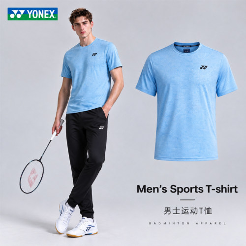 YONEX/尤尼克斯羽毛球服纯色文化衫上衣yy速干透气短袖T恤-2891