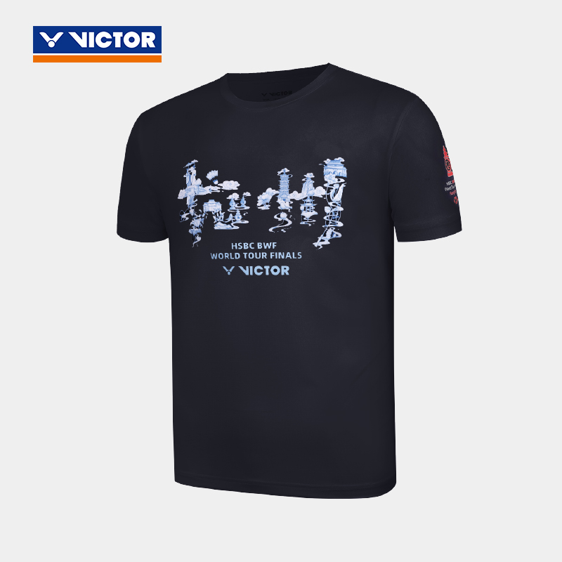 VICTOR/威克多胜利2025世界巡回总决赛羽毛球服速干短袖T-WT2501