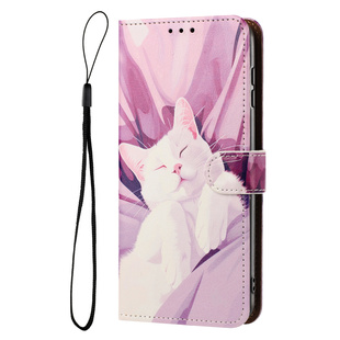 睡猫适用GalaxyA37/A17/A27/A07/A57三星A26/A16/A36/A56/A15/A35A55翻盖手机壳A22A32A54A34A33A53保护皮套