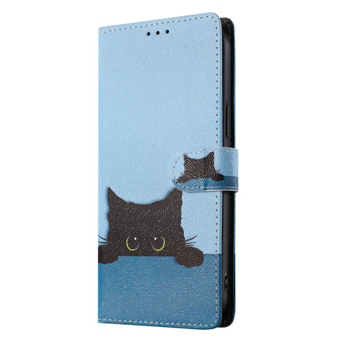 黑猫适用GalaxyS26/S25ultra翻盖手机壳三星S25edge皮套S24u防摔S22/S21/S23+plus/S20FE插卡支架保护皮套