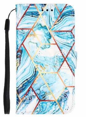 蓝色石适用Note20ultra三星S20+/S21+plus 5G翻盖手机壳皮套S20FE