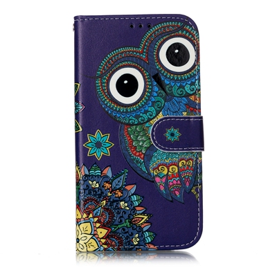 猫头鹰适用iphone17promax/air/15plus/14/13/12/11苹果16er翻盖手机壳se2/se3保护防摔插卡678电话皮套