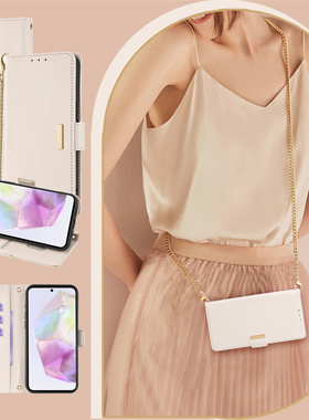 适用GalaxyA55/A35/A25/A15三星A13/A23/A33/A53翻盖手机壳A12/A22/A32/A42/A52电话防摔皮套A14/A54/A24A34