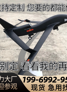 大型无人机模型翼龙飞机机无侦彩虹无人机一比一仿真飞机定制展览