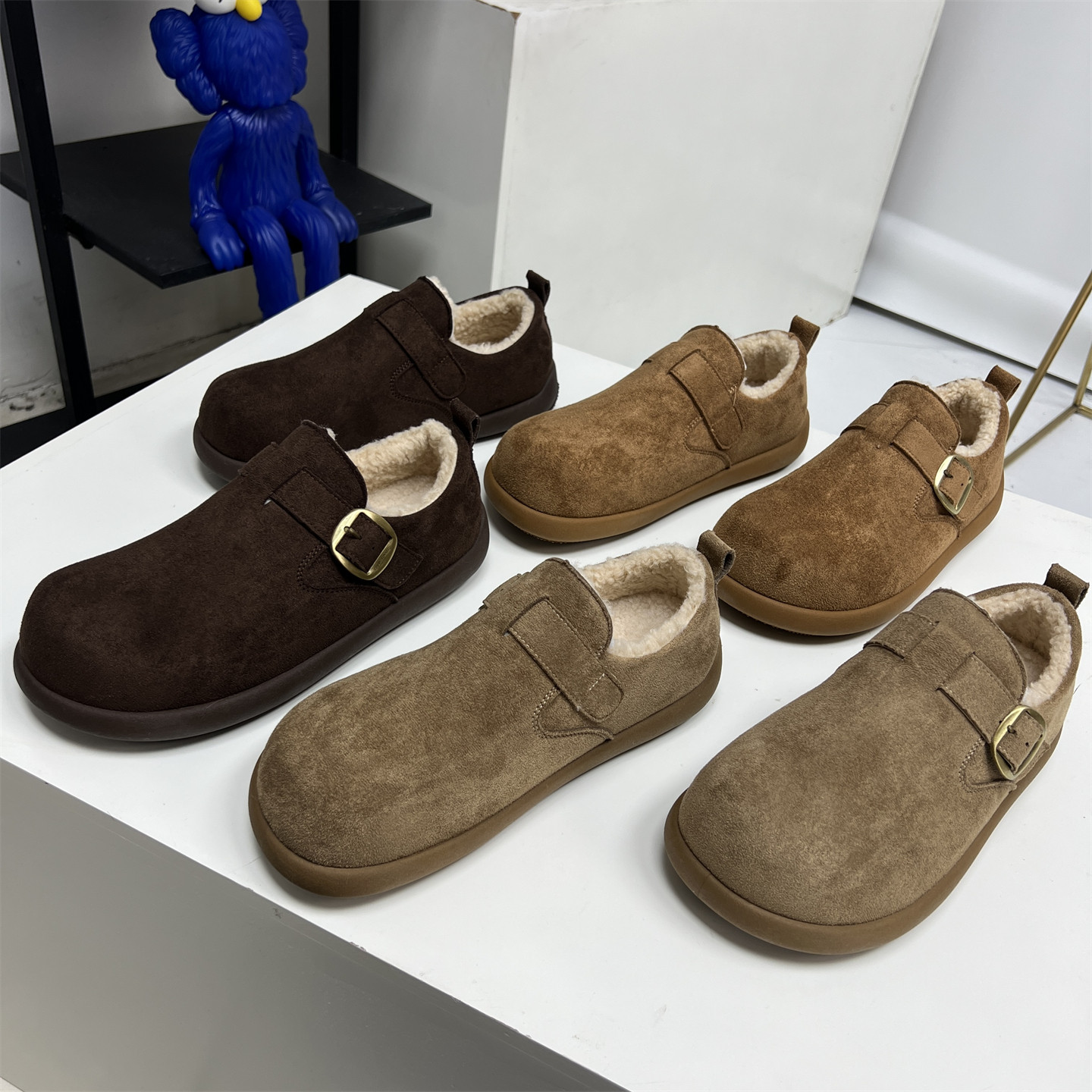 厚底加绒勃肯鞋！2025秋冬新款加厚毛绒防滑软底休闲保暖棉鞋男潮,流行男鞋,软木鞋/勃肯鞋,淘宝优惠券,粉丝福利购,淘宝优惠卷