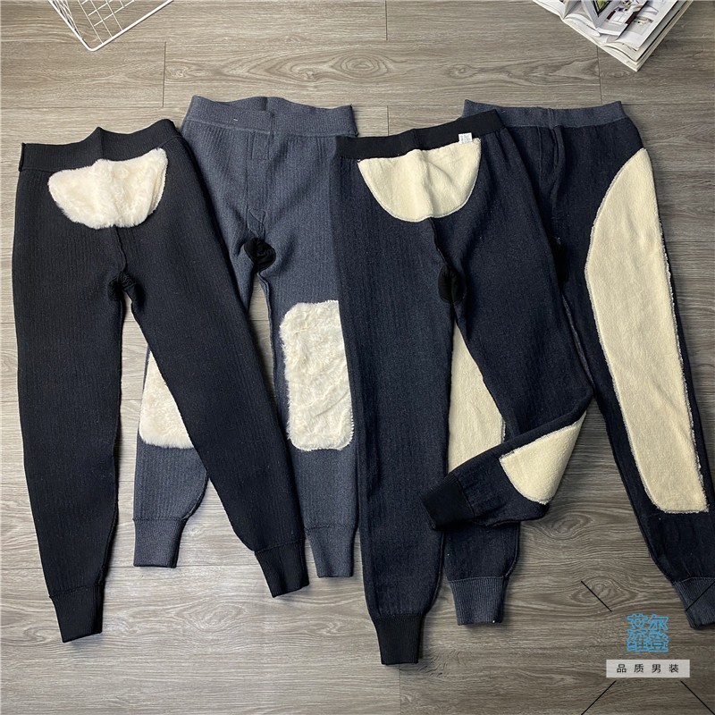 56羊毛混纺！父母过冬B备 秋冬加厚护腰护膝弹力保暖裤抗寒打底裤
