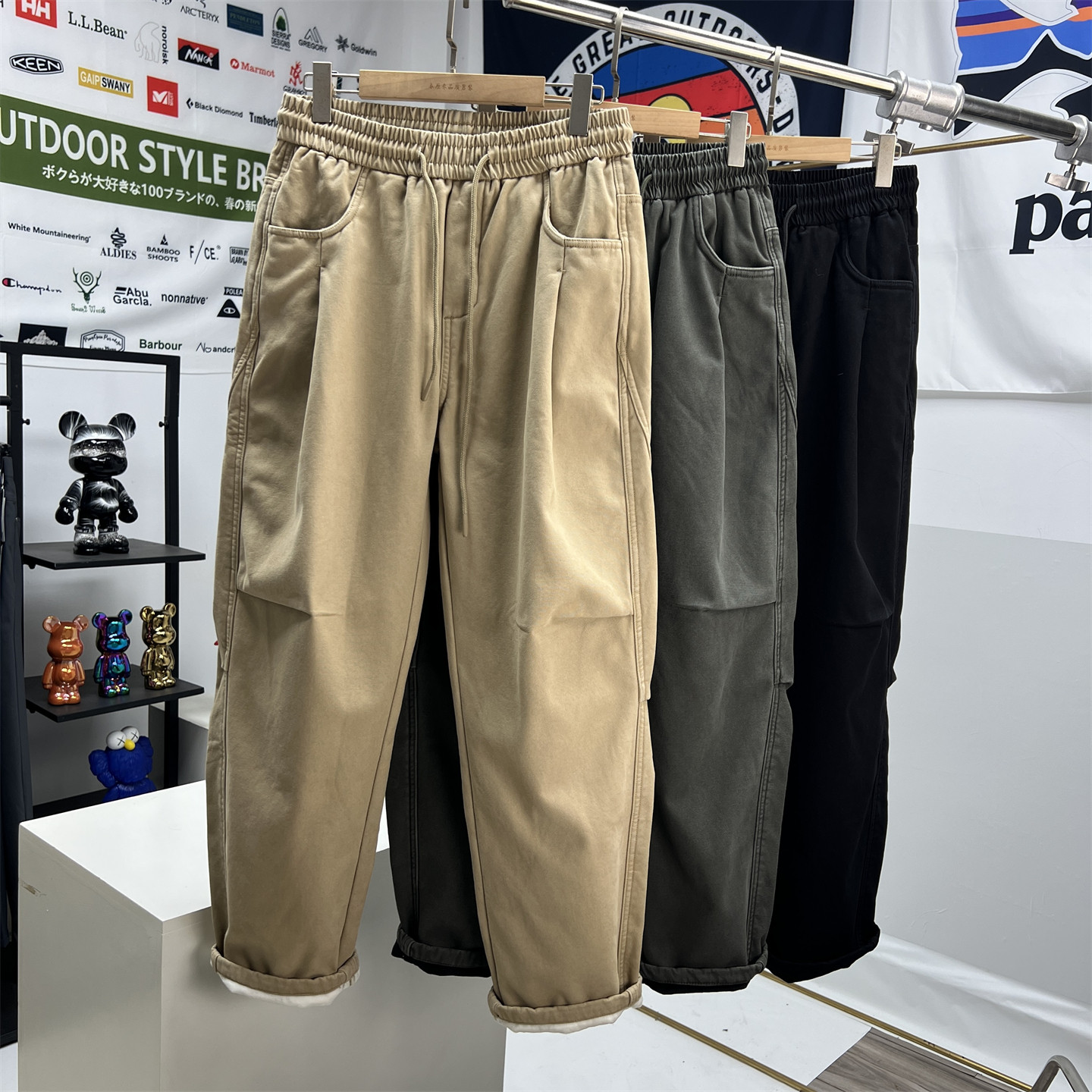 巨百搭！加绒工装裤！保暖不臃肿冬季男士时尚通勤宽松直筒休闲裤,男装,时尚工装裤,淘宝优惠券,粉丝福利购,淘宝优惠卷