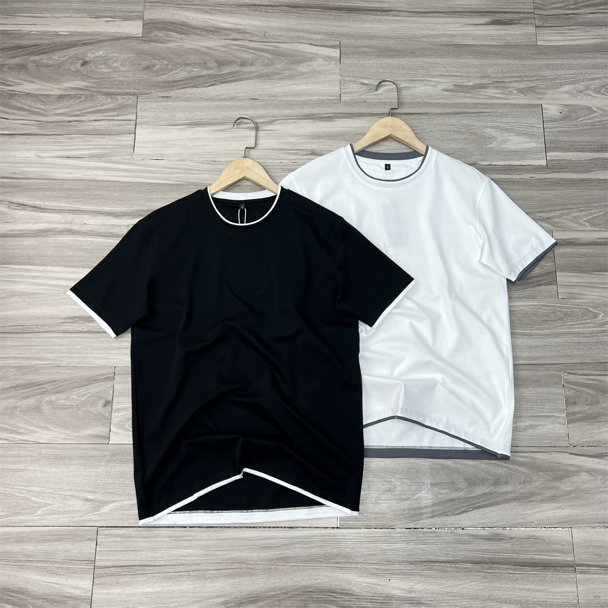 丝光液氨整理高端圆领短袖T恤