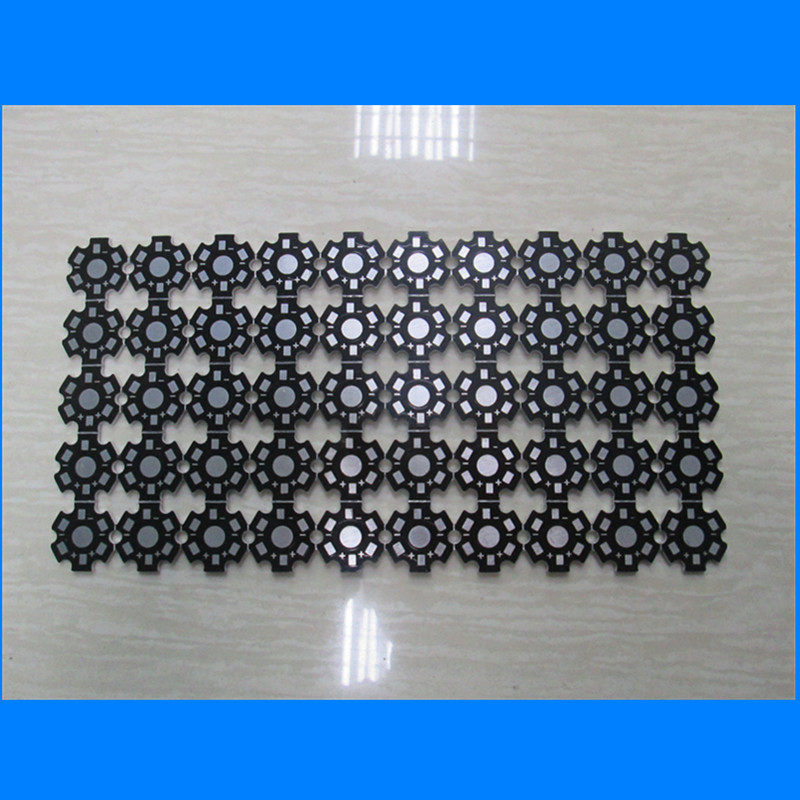 射灯球泡灯具配件1-5w单颗大功率led梅花形20mm/16mm拼版铝基板