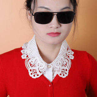 2022假领子衬衫百搭假领冬季饰白领蕾丝领子假衬衣领黑白款衣领
