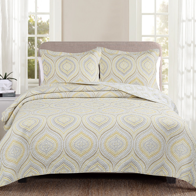 秋冬新款床盖单件三件套纯棉全棉绗缝被四季通用外贸韩国夹棉床单,床上用品,床盖,淘宝优惠券,粉丝福利购,淘宝优惠卷