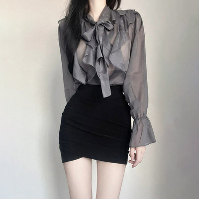 黑色短裙女新款夏季职业