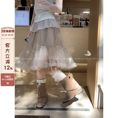 馨帮帮自制复古网纱波点