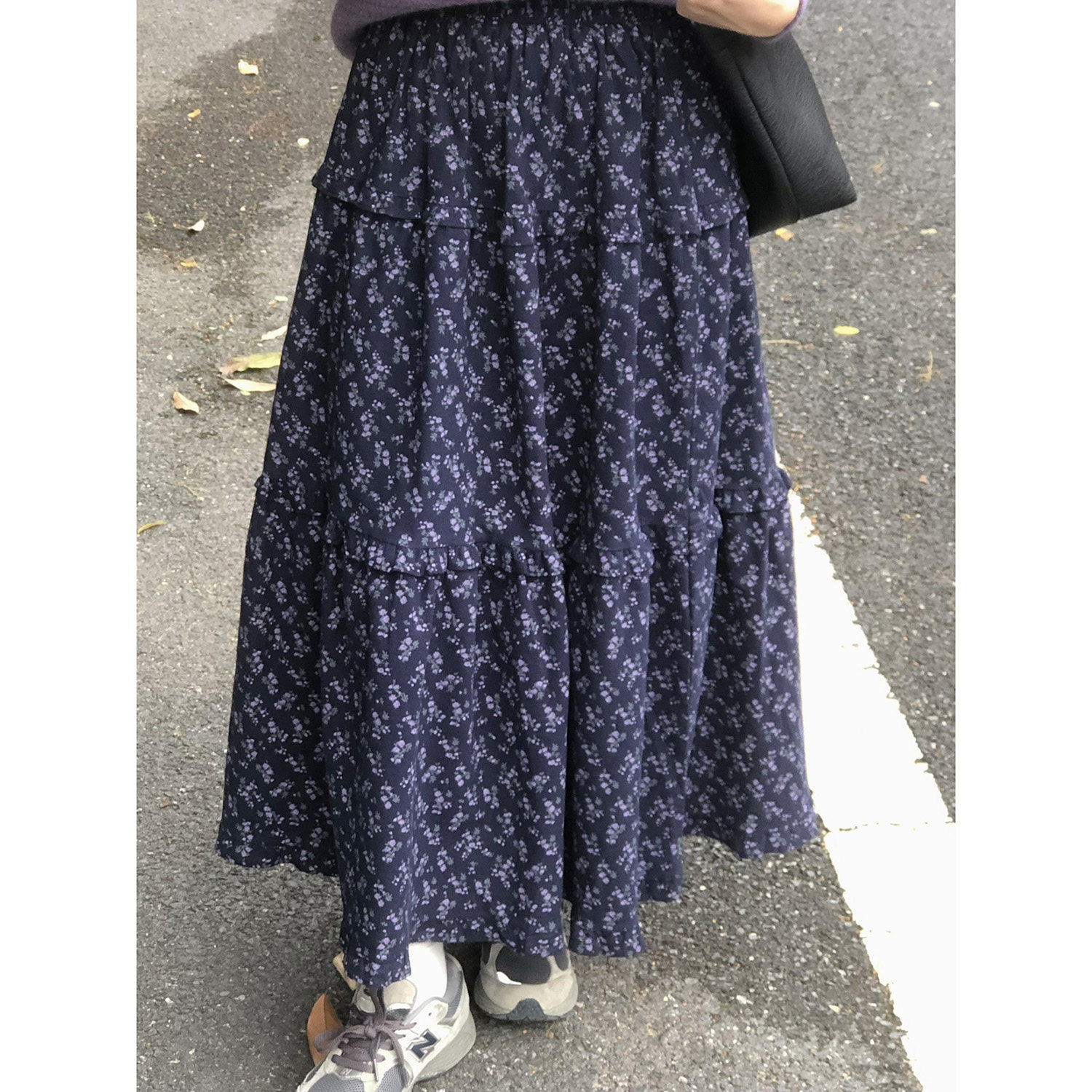 五是喜喜~花边拼接碎花半