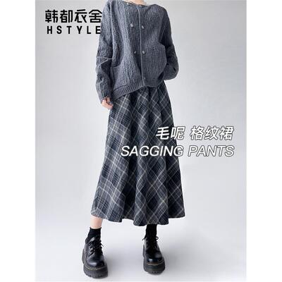 格子半身裙女2025新款秋